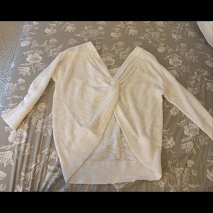 Express sweater with criss cross back